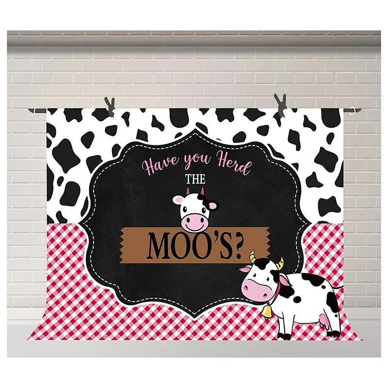 Cow Baby Shower Backdrop Farm Birthday Backdrop Herd Moo's Farm Baby Girl Birthday Pink Party Decoration Banner Background Prop
Cow Baby Shower Backdrop Farm Birthday Backdrop Herd Moo's Farm Baby Girl Birthday Pink Party Decoration Banner Background Prop