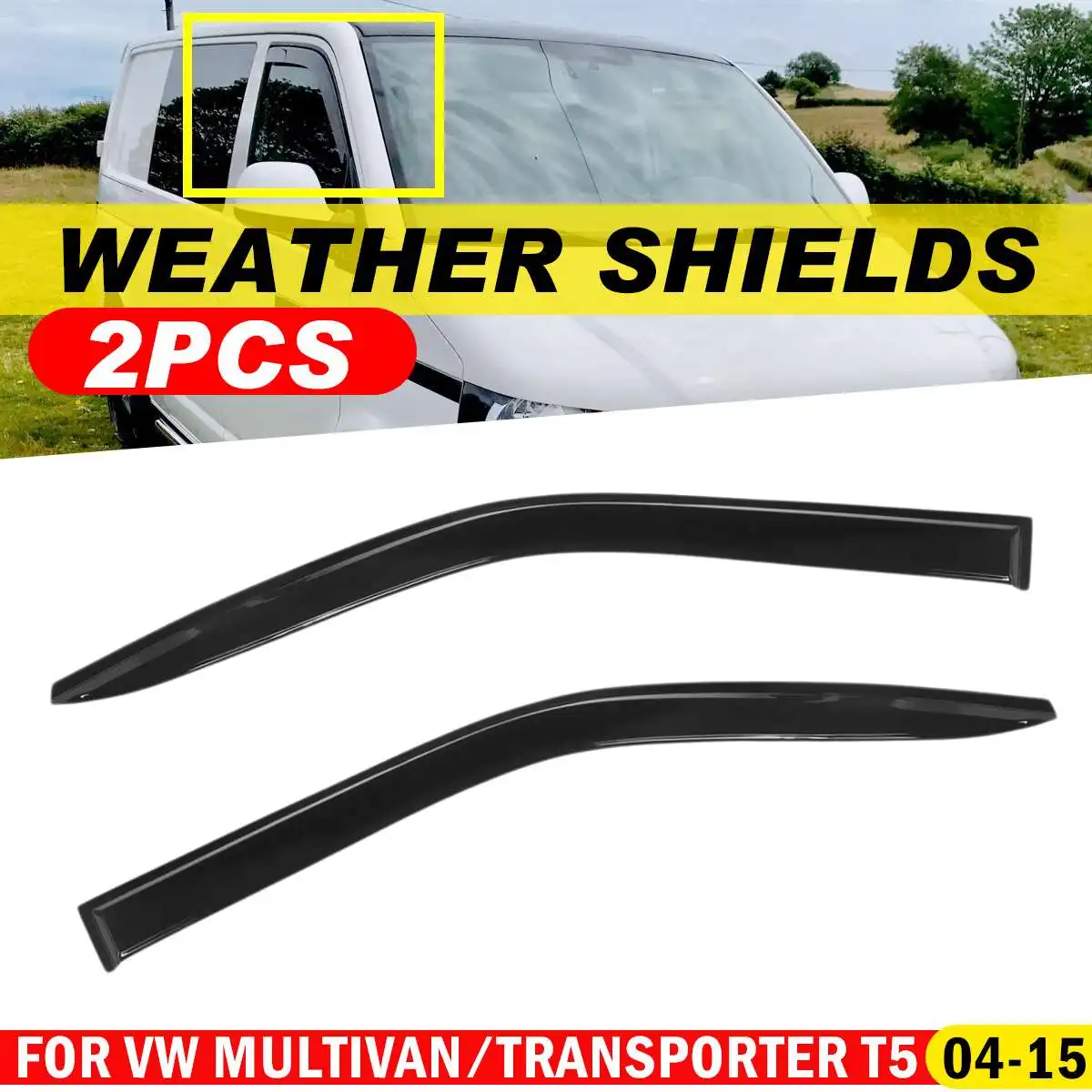 New 2x Car Side Window Weather Shields Wind Sun Rain Visor Deflector For VW Multivan For Transporter T5 2004-2015 Awning Shelter
New 2x Car Side Window Weather Shields Wind Sun Rain Visor Deflector For VW Multivan For Transporter T5 2004-2015 Awning Shelter