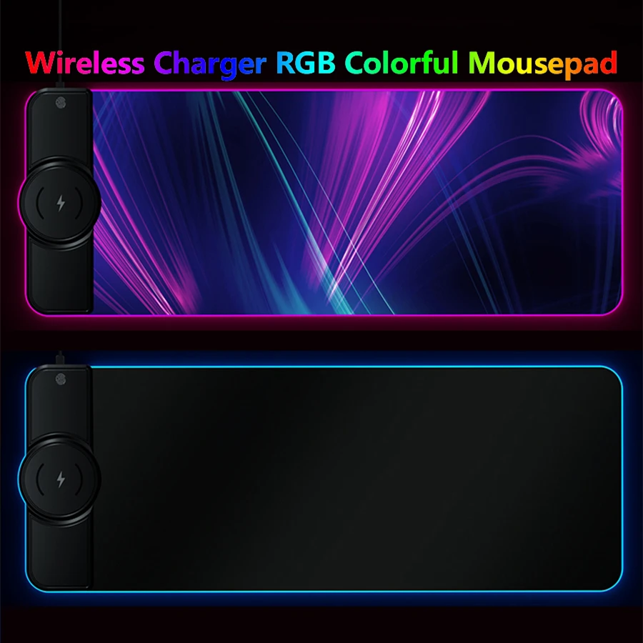Wireless Charging Mouse Pad Gamer Mousepad Large XXL RGB Luminous Desk Mat Computer Laptop Keyboard Non-slip Glowing LED Cushion 
Wireless Charging Mouse Pad Gamer Mousepad Large XXL RGB Luminous Desk Mat Computer Laptop Keyboard Non-slip Glowing LED Cushion