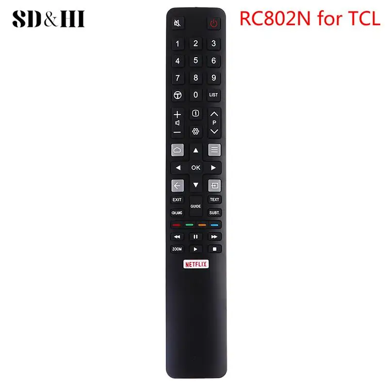 Оригинальный пульт дистанционного управления RC802N YUI1 для TCL Smart TV U43P6046, U49P6046, U55P6046, U65P6046
Оригинальный пульт дистанционного управления RC802N YUI1 для TCL Smart TV U43P6046, U49P6046, U55P6046, U65P6046