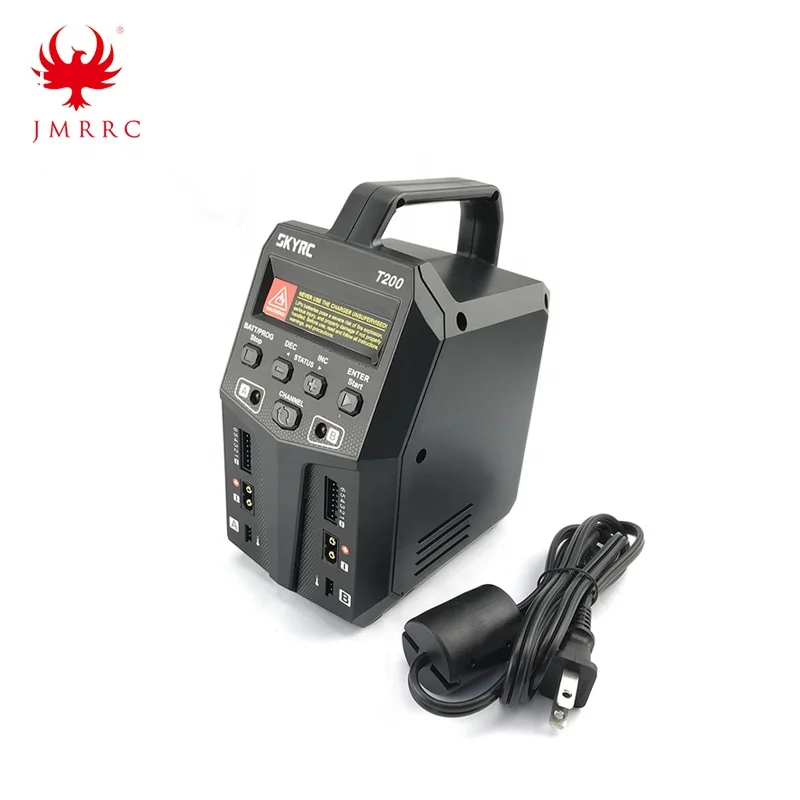 SKYRC T200 Balance Charger 12A 100W Dual XT60 Plug 10W Discharger for LiHV Lipo Li-ion Life NiMH Nicd PB Battery AGM Cold Modes
SKYRC T200 Balance Charger 12A 100W Dual XT60 Plug 10W Discharger for LiHV Lipo Li-ion Life NiMH Nicd PB Battery AGM Cold Modes