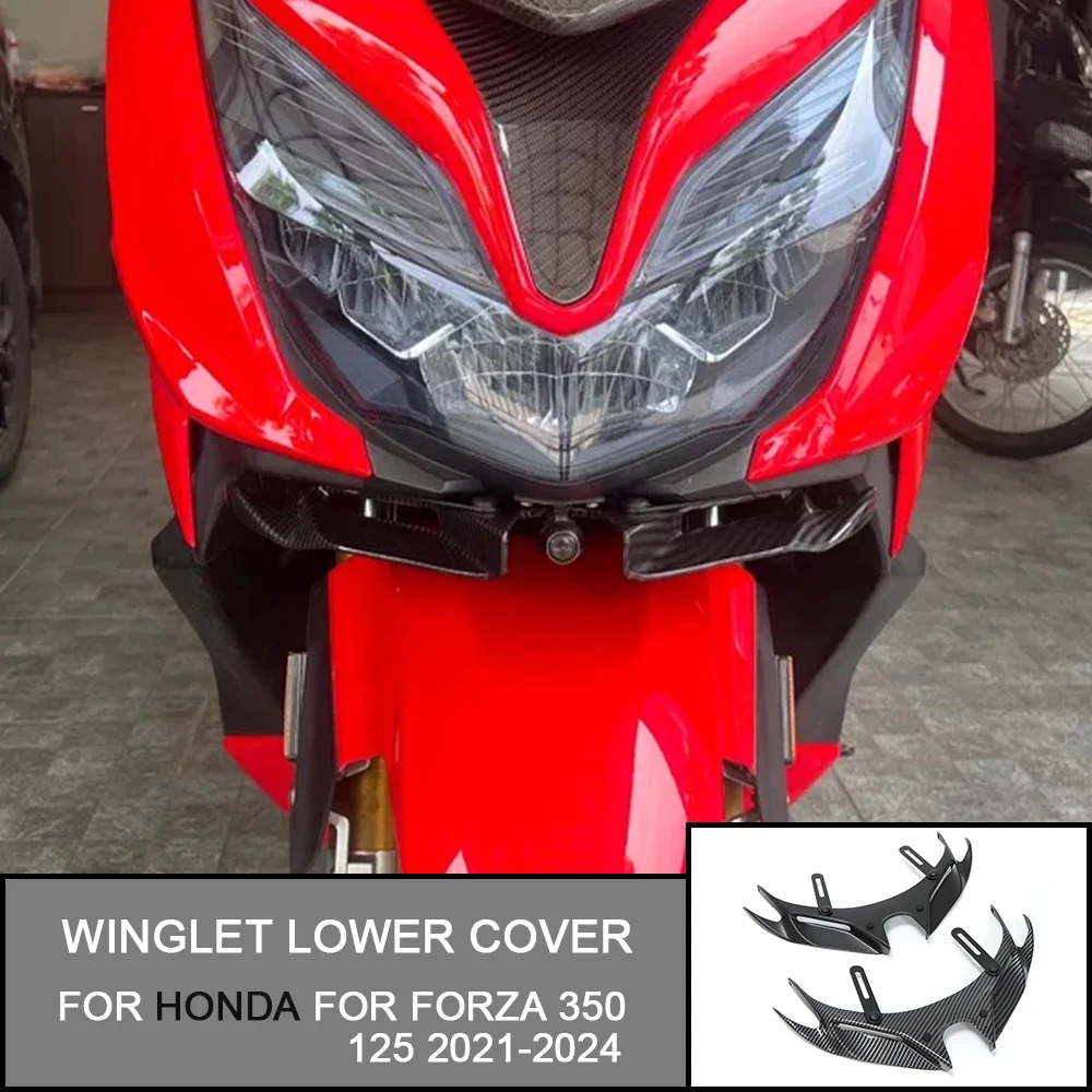 Для HONDA FORZA 350 NSS350 125 2021-2024 23 Установка клюва Передняя губа Фиксированное крыло