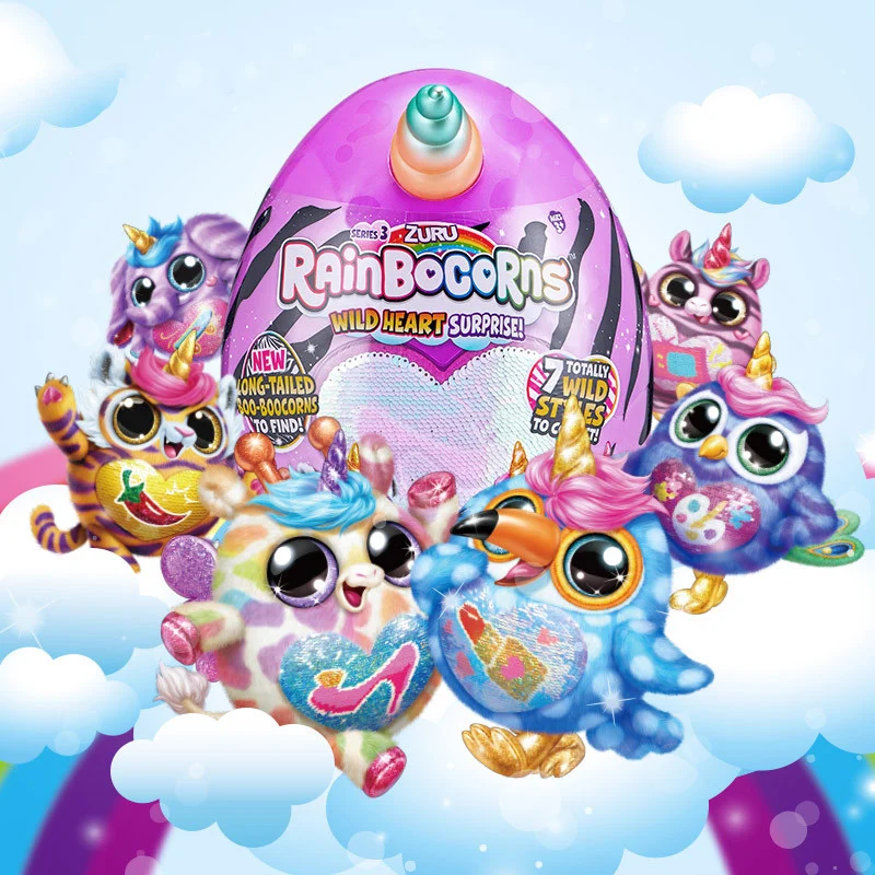 Zuru Rainbocorns Wild Heart Surprise Series 3 Egg Kawaii Unicorn Toucancorn Plush Accessories Blind Box Collect Animal Doll Toys
Zuru Rainbocorns Wild Heart Surprise Series 3 Egg Kawaii Unicorn Toucancorn Plush Accessories Blind Box Collect Animal Doll Toys