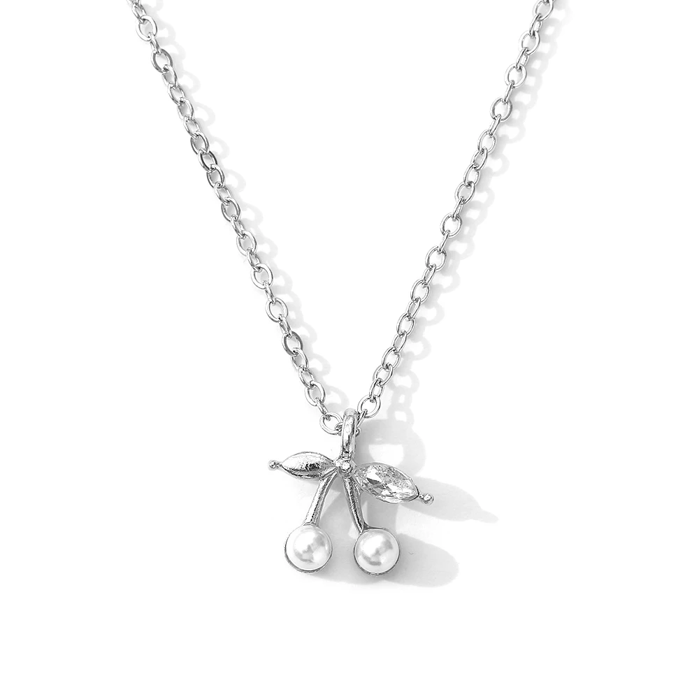 2022 New Silver Cherry Pearl Pendant Necklace Female Fashion Light Luxury Collarbone Chain For Women Party Gifts Jewery
2022 New Silver Cherry Pearl Pendant Necklace Female Fashion Light Luxury Collarbone Chain For Women Party Gifts Jewery
