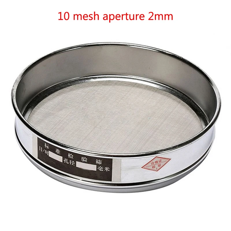Standard/304 Stainless Steel Mesh/sample Sieves 10-100 Mesh 2-0.15mm Aperture Stainless Steel Lab Standard Test Sieve 20cm 1pcs
Standard/304 Stainless Steel Mesh/sample Sieves 10-100 Mesh 2-0.15mm Aperture Stainless Steel Lab Standard Test Sieve 20cm 1pcs