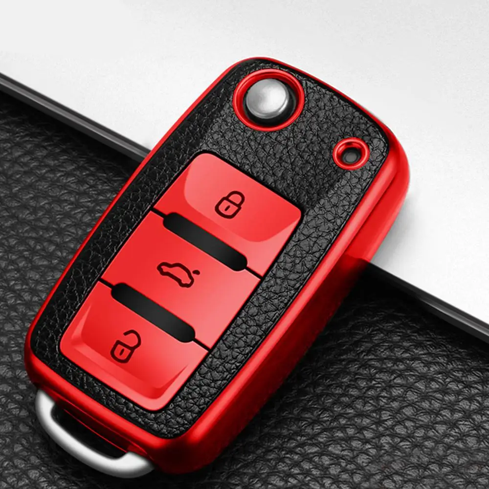 TPU Leather Car Key Cover Case for Volkswagen for VW Bora Polo Tiguan Jetta Passat B5 B6 B7 Golf Beetle for Skoda Octavia
TPU Leather Car Key Cover Case for Volkswagen for VW Bora Polo Tiguan Jetta Passat B5 B6 B7 Golf Beetle for Skoda Octavia