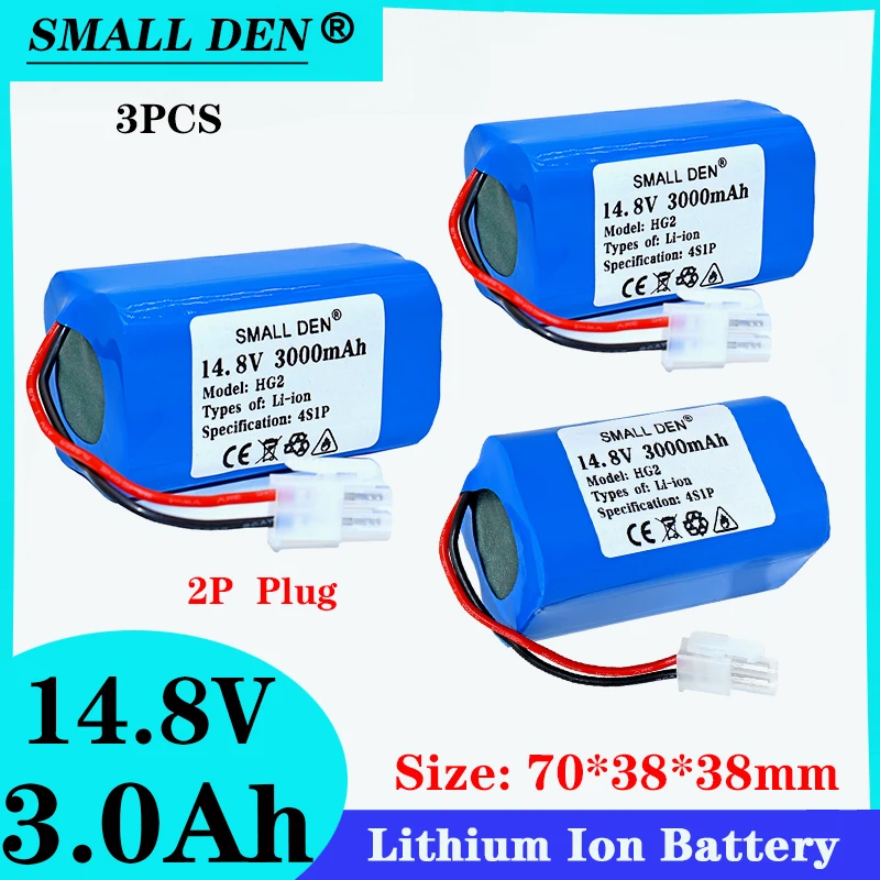 3PCS New Original 14.8V 3A HG2 high quality Chuwi battery is a rechargeable battery for ILIFE ecovacs V7s A6 V7s pro Chuwi iLife
3PCS New Original 14.8V 3A HG2 high quality Chuwi battery is a rechargeable battery for ILIFE ecovacs V7s A6 V7s pro Chuwi iLife