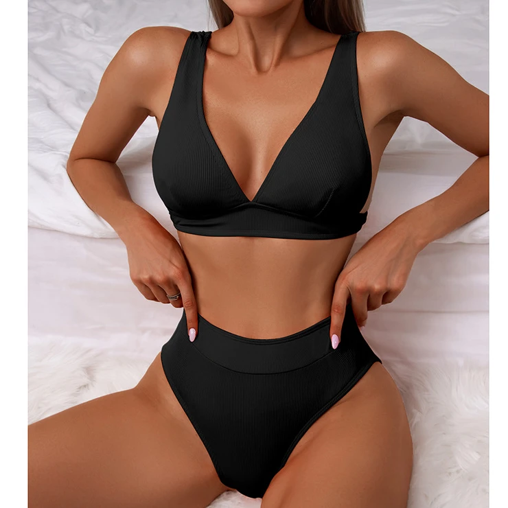 Ribbed Bikinis Women 2022 Sexy High Waist V-Neck Push Up Swimsuit Bikini Set Summer Solid Brazil Biquini Bathing Suit Swimwear
Ribbed Bikinis Women 2022 Sexy High Waist V-Neck Push Up Swimsuit Bikini Set Summer Solid Brazil Biquini Bathing Suit Swimwear