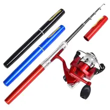 Portable Pen Fishing Rod Ultralight Telescopic Fishing Pole Mini Travel Pocket Rod Set Fishing Accessories Saltwater Freshwater