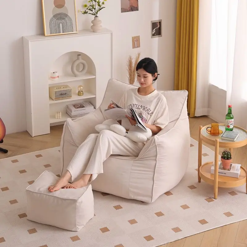 Lazy Bean Bag Sofa Fine Wool Cotton Material with Zipper Can Be Unpacked and Washed Living Room Bedroom Lovely Single Small Sofa
Lazy Bean Bag Sofa Fine Wool Cotton Material with Zipper Can Be Unpacked and Washed Living Room Bedroom Lovely Single Small Sofa