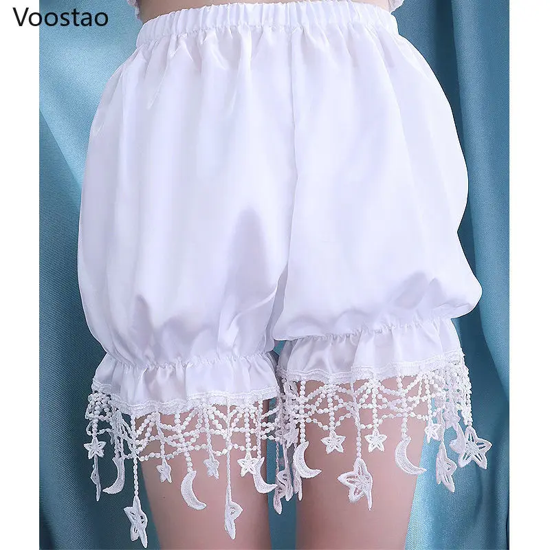 Sweet Lolita Safety Short Pants Women Cute Elastic Waist Kawaii Star Tassel Princess JK Bloomers Girls Cosplay Party Chic Shorts
Sweet Lolita Safety Short Pants Women Cute Elastic Waist Kawaii Star Tassel Princess JK Bloomers Girls Cosplay Party Chic Shorts