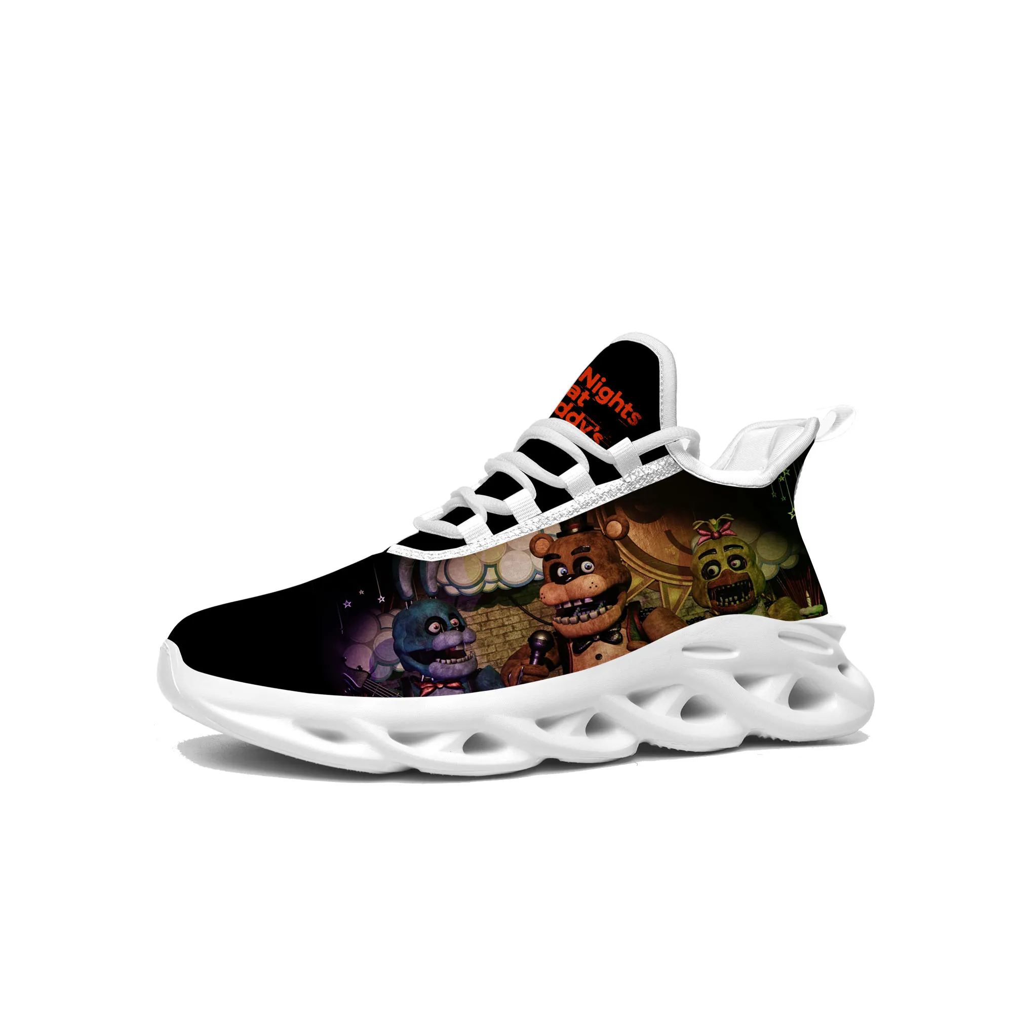 Fnaf Freddy At Game Nights Flats Sneakers Mens Womens Teenager Sports Running Shoes High Quality Custom Fashion Lace Up Shoe
Fnaf Freddy At Game Nights Flats Sneakers Mens Womens Teenager Sports Running Shoes High Quality Custom Fashion Lace Up Shoe