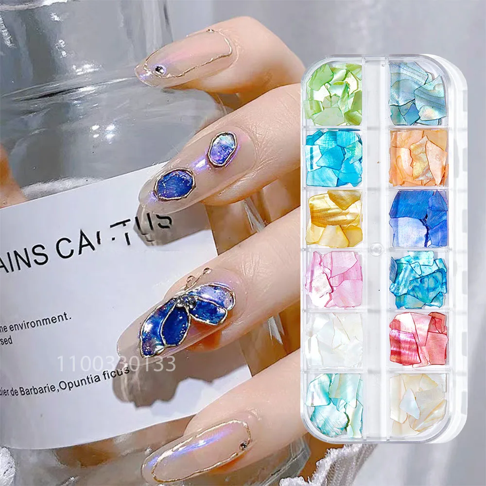 Under Sunshine: 12grids Candy Shell Slices Nail Decors Polychrome Marine Shell Glitter Flakes Macaroon Aurora Sequins Nail Charm
Under Sunshine: 12grids Candy Shell Slices Nail Decors Polychrome Marine Shell Glitter Flakes Macaroon Aurora Sequins Nail Charm