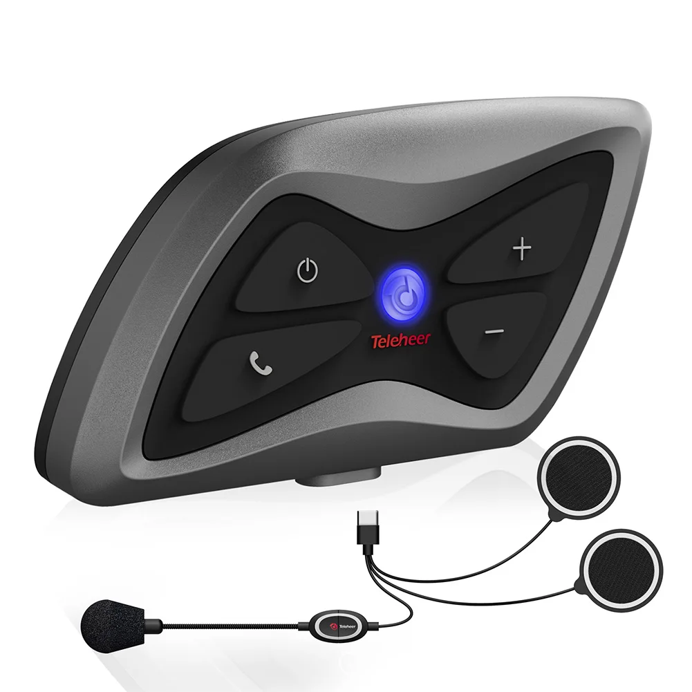 Teleheer T6Plus Motorcycle Helmet Headset Bluetooth 1500M Real-Time Communicator Waterproof Cycling Wireless Hands-free Call Kit
Teleheer T6Plus Motorcycle Helmet Headset Bluetooth 1500M Real-Time Communicator Waterproof Cycling Wireless Hands-free Call Kit