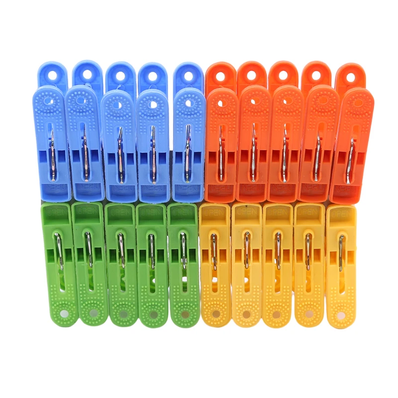 20pcs / Pack Plastic Clothespins Laundry Hanging Pins Clips Household Clothespins Socks Underwear Drying Rack Holder 4colors
20pcs / Pack Plastic Clothespins Laundry Hanging Pins Clips Household Clothespins Socks Underwear Drying Rack Holder 4colors
