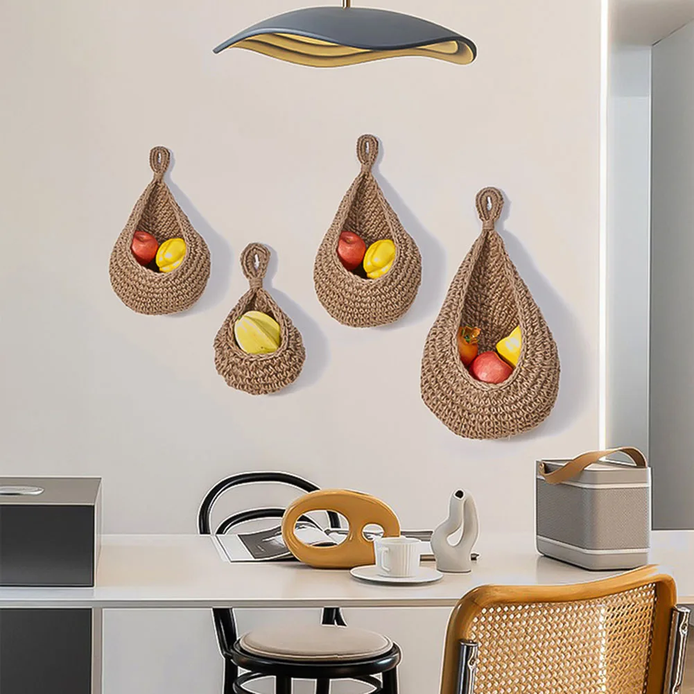 Wall Hanging Fruit Basket For Kitchen Storage Baskets Hand Woven Bags Garlic Potato Vegetable Hanging Storage Basket Home Decor
Wall Hanging Fruit Basket For Kitchen Storage Baskets Hand Woven Bags Garlic Potato Vegetable Hanging Storage Basket Home Decor
