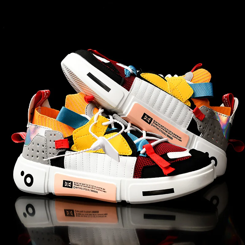 Colorful Chunky Sneakers Thick Bottom Unisex Sneakers Fashion Couple Casual Shoes Lightweight Platform Shoes Soft Breathable
Colorful Chunky Sneakers Thick Bottom Unisex Sneakers Fashion Couple Casual Shoes Lightweight Platform Shoes Soft Breathable