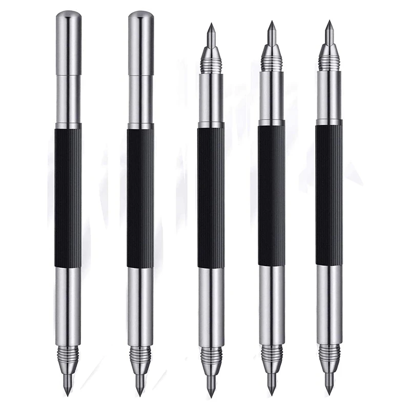 Tungsten Carbide Scribers 5 Pack, Engraving Pen With Double Head Design - Pocket Tungsten Carbide Tip Scriber Tool
Tungsten Carbide Scribers 5 Pack, Engraving Pen With Double Head Design - Pocket Tungsten Carbide Tip Scriber Tool