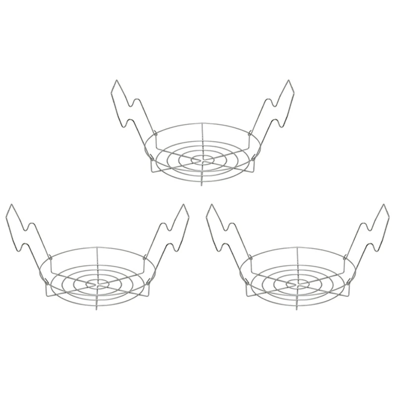 3X Canning Rack,Canning Jar Rack,Steamer Rack For Water Bath Canning Or Pressure Canning,Fit For Kinds Of Jars-Silver
3X Canning Rack,Canning Jar Rack,Steamer Rack For Water Bath Canning Or Pressure Canning,Fit For Kinds Of Jars-Silver