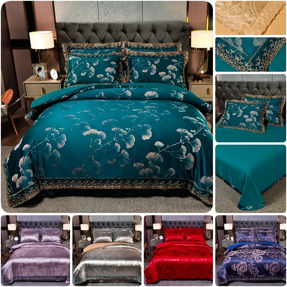 Morndream Luxury Hometexile Satin Jacquard Bedding Set Lace Duvet Cover Sets +Pillowcase Twin Queen King 2/3pcs Quilt Cover set
Morndream Luxury Hometexile Satin Jacquard Bedding Set Lace Duvet Cover Sets +Pillowcase Twin Queen King 2/3pcs Quilt Cover set