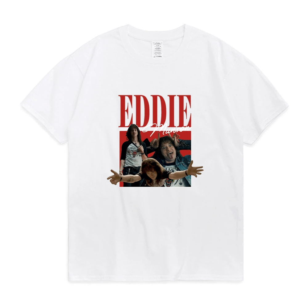 Stranger Things 4 Eddie Munson T-shirts Men's Women's Harajuku Graphics Print T Shirt Short Sleeve Oversize Streetwear Tees Tops
Stranger Things 4 Eddie Munson T-shirts Men's Women's Harajuku Graphics Print T Shirt Short Sleeve Oversize Streetwear Tees Tops