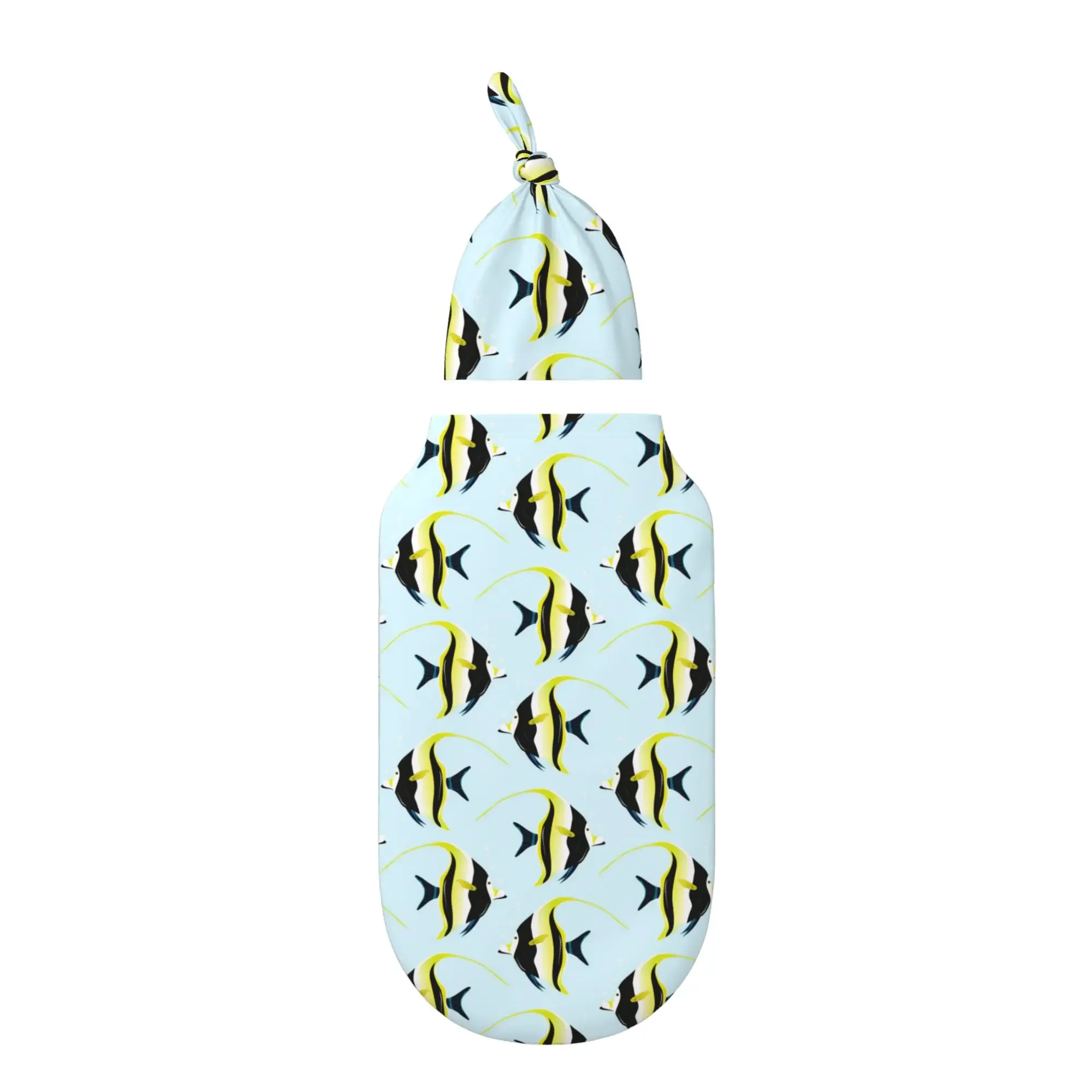 Tropical Fish Baby Swaddle Blanket with Hat Set Baby Girl Boy Easy Adjustable Infant Sleep Sack Wrap Babies
Tropical Fish Baby Swaddle Blanket with Hat Set Baby Girl Boy Easy Adjustable Infant Sleep Sack Wrap Babies