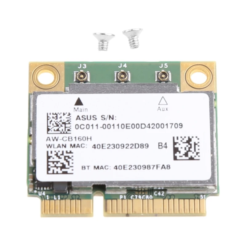 AW-CB160H BCM94360HMB 802.11AC 1300Mbps WIFI Беспроводная BT4.0 Mini PCI-E карта
AW-CB160H BCM94360HMB 802.11AC 1300Mbps WIFI Беспроводная BT4.0 Mini PCI-E карта