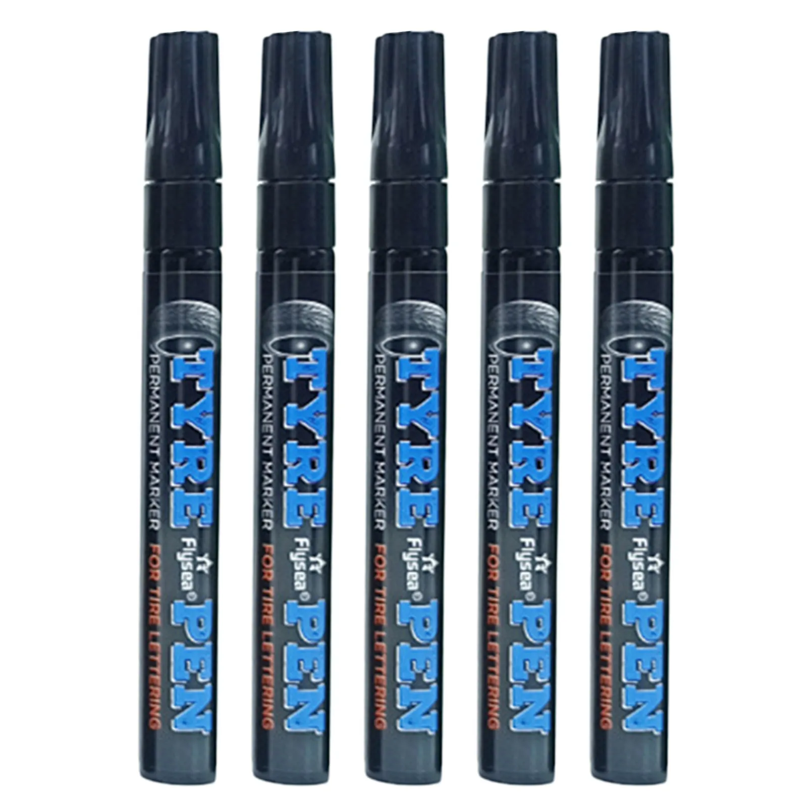 

Tyre Marker for Vehicles 5 pack Acrylic White Permanent Marker Removes Car Scratches Suitable for Rubber Metal Glass Cardboard