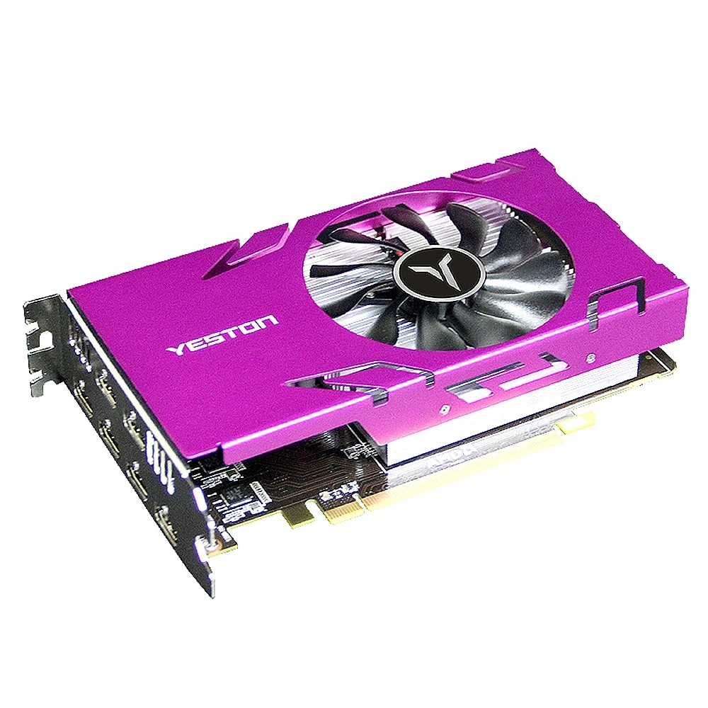 R7 350-4G 6HD 6-Screen Graphics Card Support Split Screen 4GB/GDDR5/128Bit 4500MHz Memory Clock Frequency 6*HD Ports
R7 350-4G 6HD 6-Screen Graphics Card Support Split Screen 4GB/GDDR5/128Bit 4500MHz Memory Clock Frequency 6*HD Ports