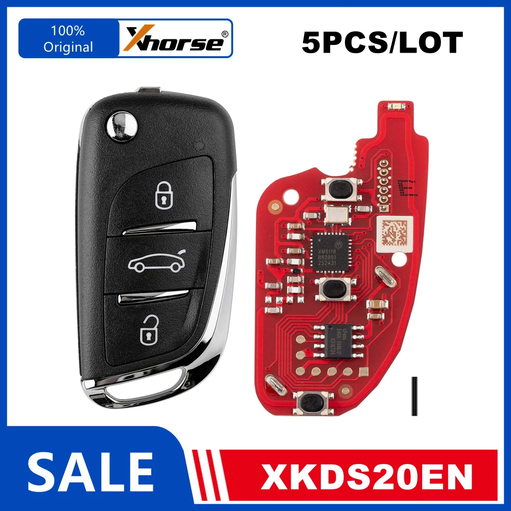 5 шт. XHORSE XKDS20EN 2-го поколения XKDS00EN DS Тип для V.W Тип Проводной дистанционный ключ 3 кнопки Английская версия
5 шт. XHORSE XKDS20EN 2-го поколения XKDS00EN DS Тип для V.W Тип Проводной дистанционный ключ 3 кнопки Английская версия