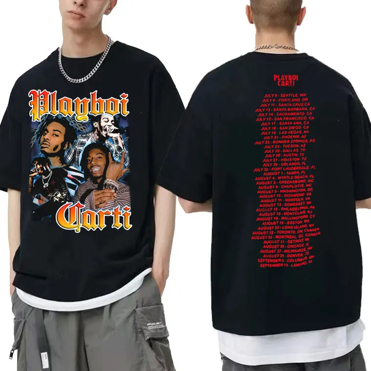 Hip Hop Playboi Carti Graphic Tshirt Heavyweight Men Women Oversized Fashion T-shirts Male Cotton Streetwear Man Crewneck Tees
Hip Hop Playboi Carti Graphic Tshirt Heavyweight Men Women Oversized Fashion T-shirts Male Cotton Streetwear Man Crewneck Tees
