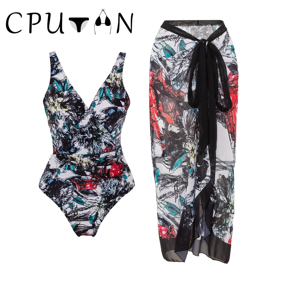 CPUTAN 2023 New Sexy Tummy Control One Piece Swimsuit Skirt Women Vintage Print Swimwear Beach Summer Dress Monokini BathingSuit 
CPUTAN 2023 New Sexy Tummy Control One Piece Swimsuit Skirt Women Vintage Print Swimwear Beach Summer Dress Monokini BathingSuit