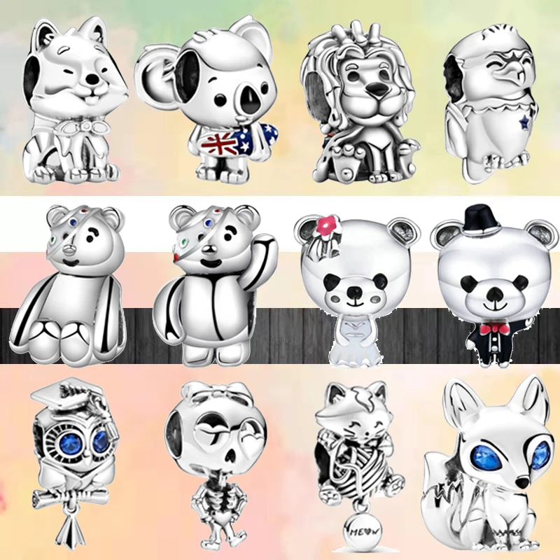 2022 New Bear Koala Akita Dog Condor Cat Ball Of Yarn Beads Fit Original Pandora Charms Silver Color Bracelet DIY Women Jewelry
2022 New Bear Koala Akita Dog Condor Cat Ball Of Yarn Beads Fit Original Pandora Charms Silver Color Bracelet DIY Women Jewelry
