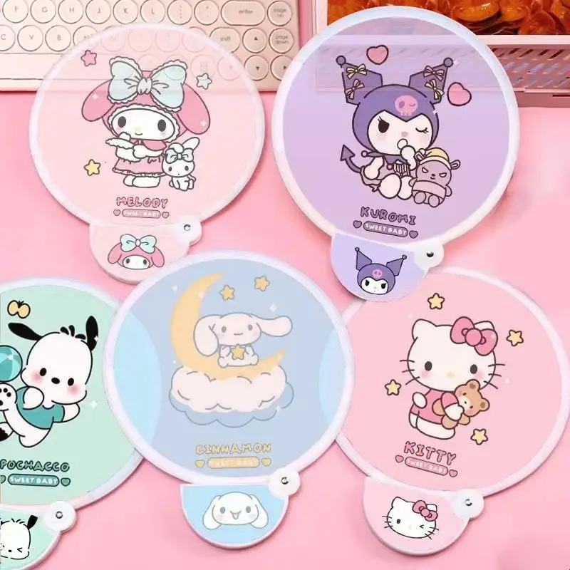 Sanrio Kawaii Kuromi Cinnamoroll Group Fan Girls Summer Cute Cartoon Pochacco Hello Kitty Storage Folding Fan Toys for Kids Gift
Sanrio Kawaii Kuromi Cinnamoroll Group Fan Girls Summer Cute Cartoon Pochacco Hello Kitty Storage Folding Fan Toys for Kids Gift