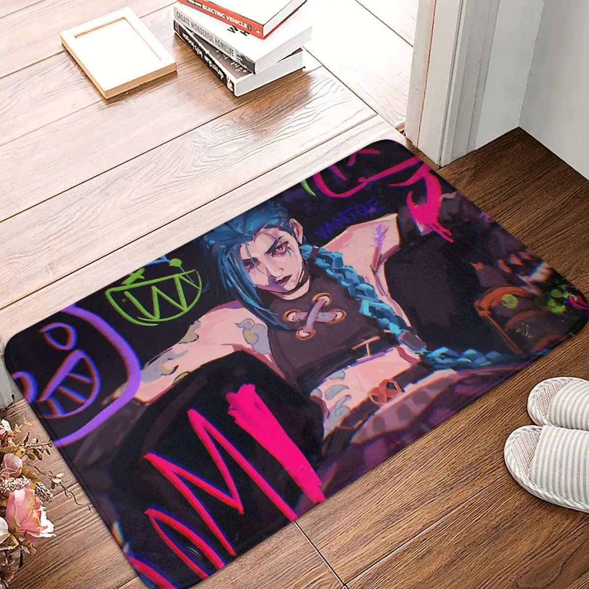 Arcane League of Legends Anti-Slip Doormat Living Room Mat Jinx Logo Balcony Carpet Welcome Rug Indoor Decorative
Arcane League of Legends Anti-Slip Doormat Living Room Mat Jinx Logo Balcony Carpet Welcome Rug Indoor Decorative