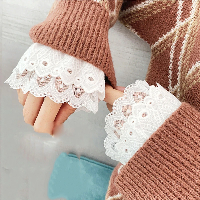 Fashion Short Lace Women's Fake Sleeves Wild Sweater Pleated Fake Sleeves Arm Sleeve Cover Pleated Wrist Fake Sleeves Hot Sale
Fashion Short Lace Women's Fake Sleeves Wild Sweater Pleated Fake Sleeves Arm Sleeve Cover Pleated Wrist Fake Sleeves Hot Sale