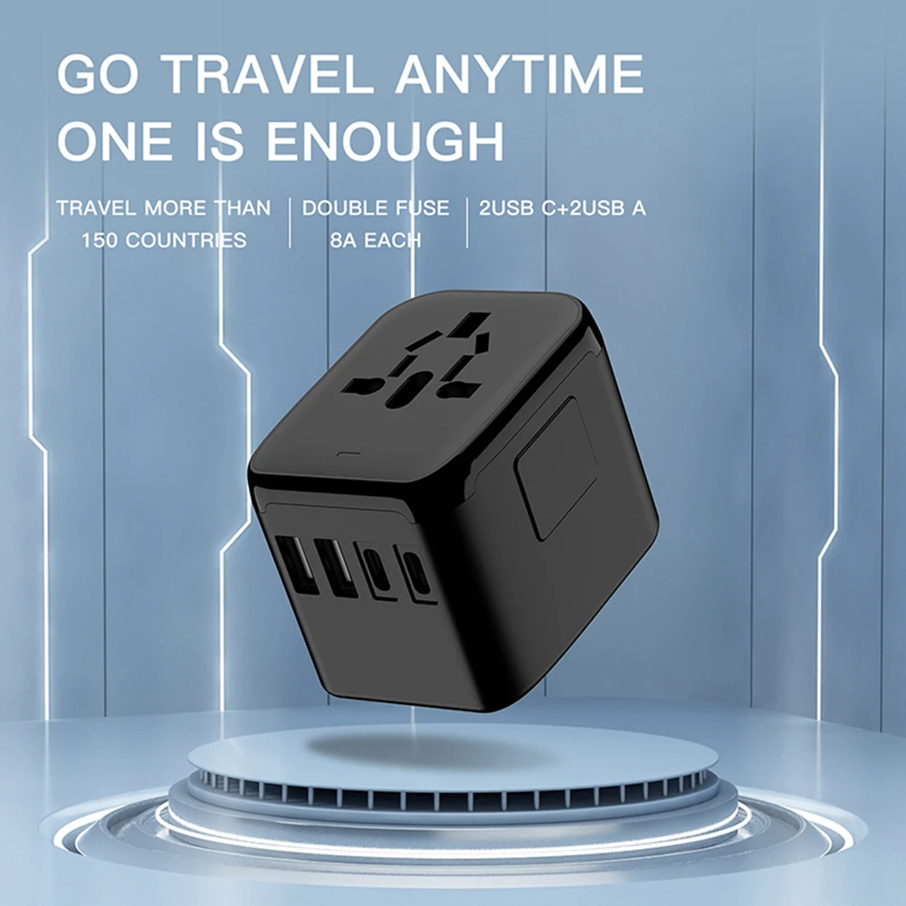 Universal Travel Adapter All-in-one Travel Charger With USB Ports & Type C Globally Applicable Wall Charger For US EU UK AUS
Universal Travel Adapter All-in-one Travel Charger With USB Ports & Type C Globally Applicable Wall Charger For US EU UK AUS