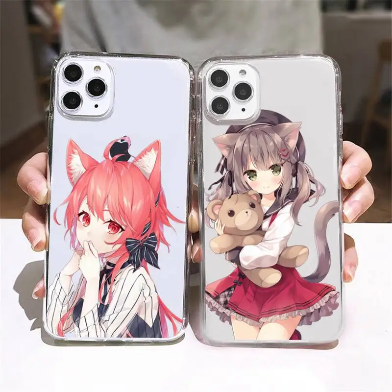 Neko anime cute cat girl Phone Case Transparent soft For iphone 12 11 13 7 8 6 s plus x xs xr pro max mini
Neko anime cute cat girl Phone Case Transparent soft For iphone 12 11 13 7 8 6 s plus x xs xr pro max mini