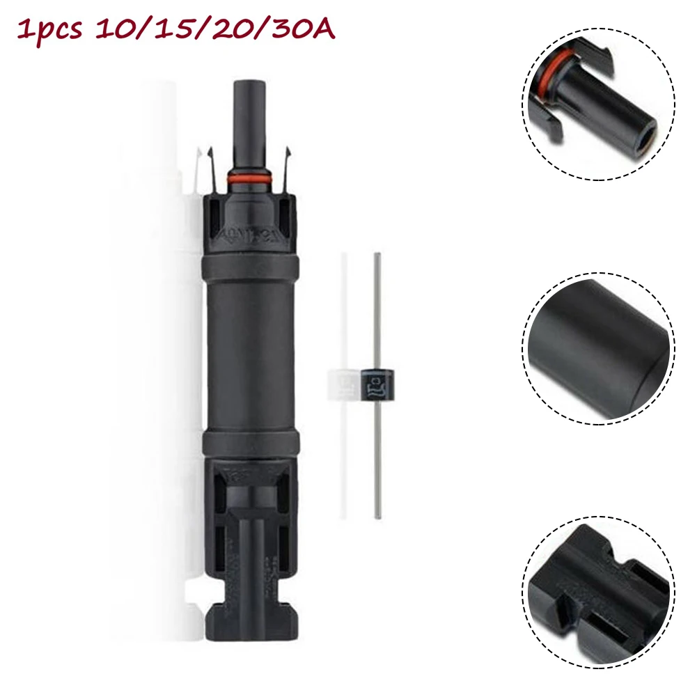 1PC Cable Blocking Diode Waterproof Connector Compatible Solar Photovoltaic Connector With Protection Function 10 12 14 AWG Tool
1PC Cable Blocking Diode Waterproof Connector Compatible Solar Photovoltaic Connector With Protection Function 10 12 14 AWG Tool