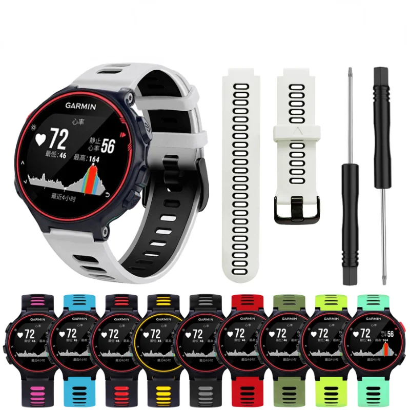 Silicone Smart Watch Band Straps For Garmin Forerunner 735XT Bracelet For Forerunner 220/230/235/620/630 Replacement Watchband
Silicone Smart Watch Band Straps For Garmin Forerunner 735XT Bracelet For Forerunner 220/230/235/620/630 Replacement Watchband