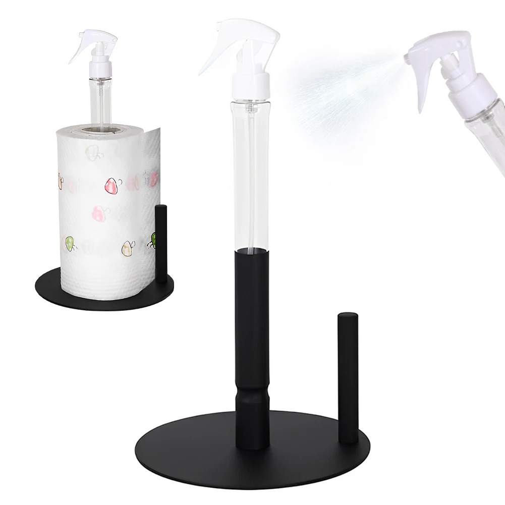 Kitchen Paper Towel Holder with Spray Bottle Stainless Steel Countertop Kitchen Roll Stand with Non-Slip Base Bathroom Storage
Kitchen Paper Towel Holder with Spray Bottle Stainless Steel Countertop Kitchen Roll Stand with Non-Slip Base Bathroom Storage