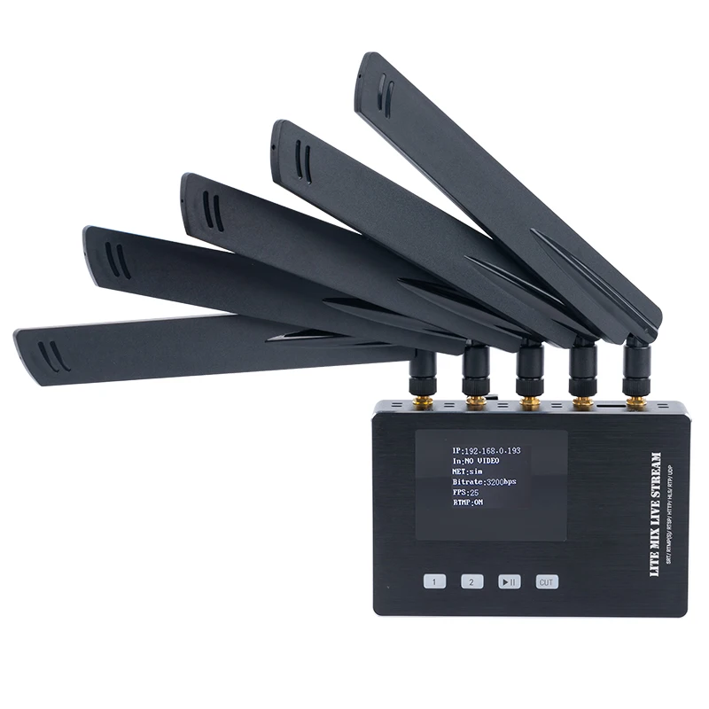 HWCODEC F2S5 5G WIFI Video Streaming Switcher 1080P HDMI Loop Out Encoder Mixer Support SRT RTMPS RTSP RTMP HTTP HLS UDP
HWCODEC F2S5 5G WIFI Video Streaming Switcher 1080P HDMI Loop Out Encoder Mixer Support SRT RTMPS RTSP RTMP HTTP HLS UDP