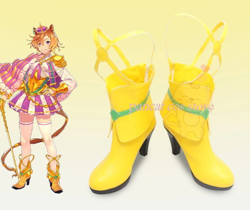 

Pretty Derby T.M. Opera O Cosplay Shoes Comic Anime Game Cos Long Boots Cosplay Costume Prop Shoes for Con Halloween Party