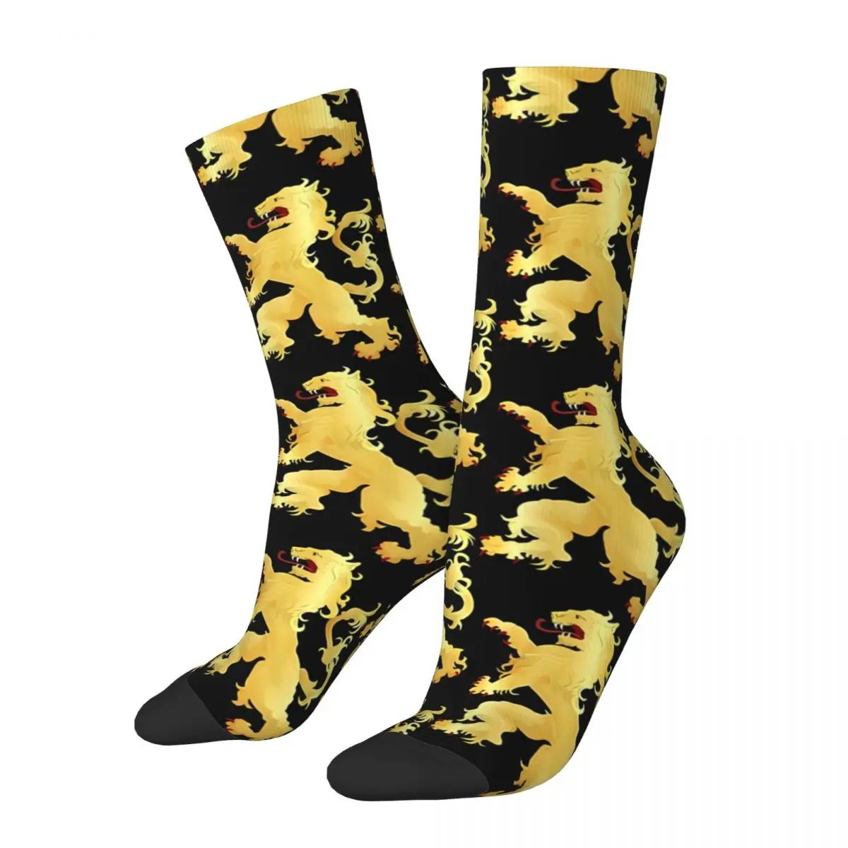 Happy Men's Socks Rampant Vintage Golden Lion And Damask Hip Hop Novelty Crew Sock Gift Pattern Printed
Happy Men's Socks Rampant Vintage Golden Lion And Damask Hip Hop Novelty Crew Sock Gift Pattern Printed
