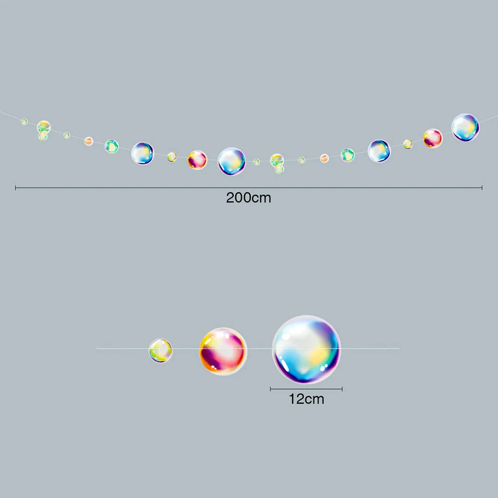 4pc Under Sea Bubble Garlands For Princess Party Decor Clear Big Circle PVC Garlands Colorful Floating Bubble String Hanging
4pc Under Sea Bubble Garlands For Princess Party Decor Clear Big Circle PVC Garlands Colorful Floating Bubble String Hanging