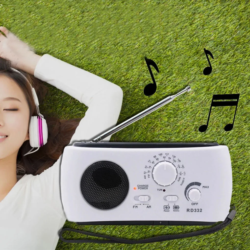 Hand Crank Generator FM AM Emergency Radio 3 LED Light Portable Rechargeable Solar Powered Radio
Hand Crank Generator FM AM Emergency Radio 3 LED Light Portable Rechargeable Solar Powered Radio