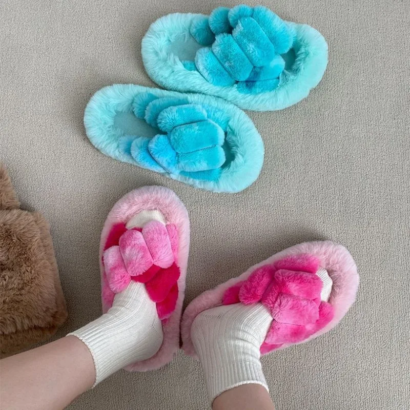 Autumn Winter Plus Velvet Cotton Slippers Thick-soled Plus Velvet Pink Non-slip Thick-soled Fur Slippers for Women's Outer Wear
Autumn Winter Plus Velvet Cotton Slippers Thick-soled Plus Velvet Pink Non-slip Thick-soled Fur Slippers for Women's Outer Wear