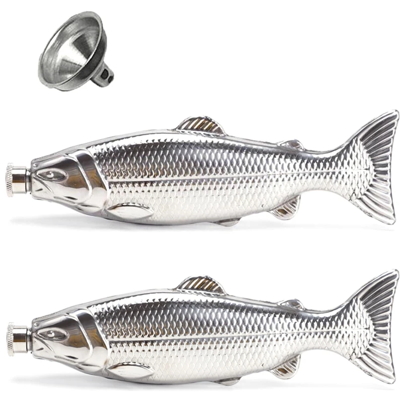 Fish-Shape Hip Flask 5Oz Bottle Mini Pocket Flask Stainless Steel Party Drinkware For Outdoor
Fish-Shape Hip Flask 5Oz Bottle Mini Pocket Flask Stainless Steel Party Drinkware For Outdoor