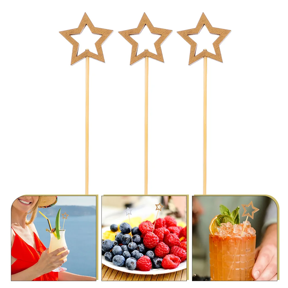 200pcs Fruit Sticks Five-pointed Star Wood Fruit Sticks Creative Disposable Fruit Sticks Toothpicks Party Bar Cocktail Decors
200pcs Fruit Sticks Five-pointed Star Wood Fruit Sticks Creative Disposable Fruit Sticks Toothpicks Party Bar Cocktail Decors