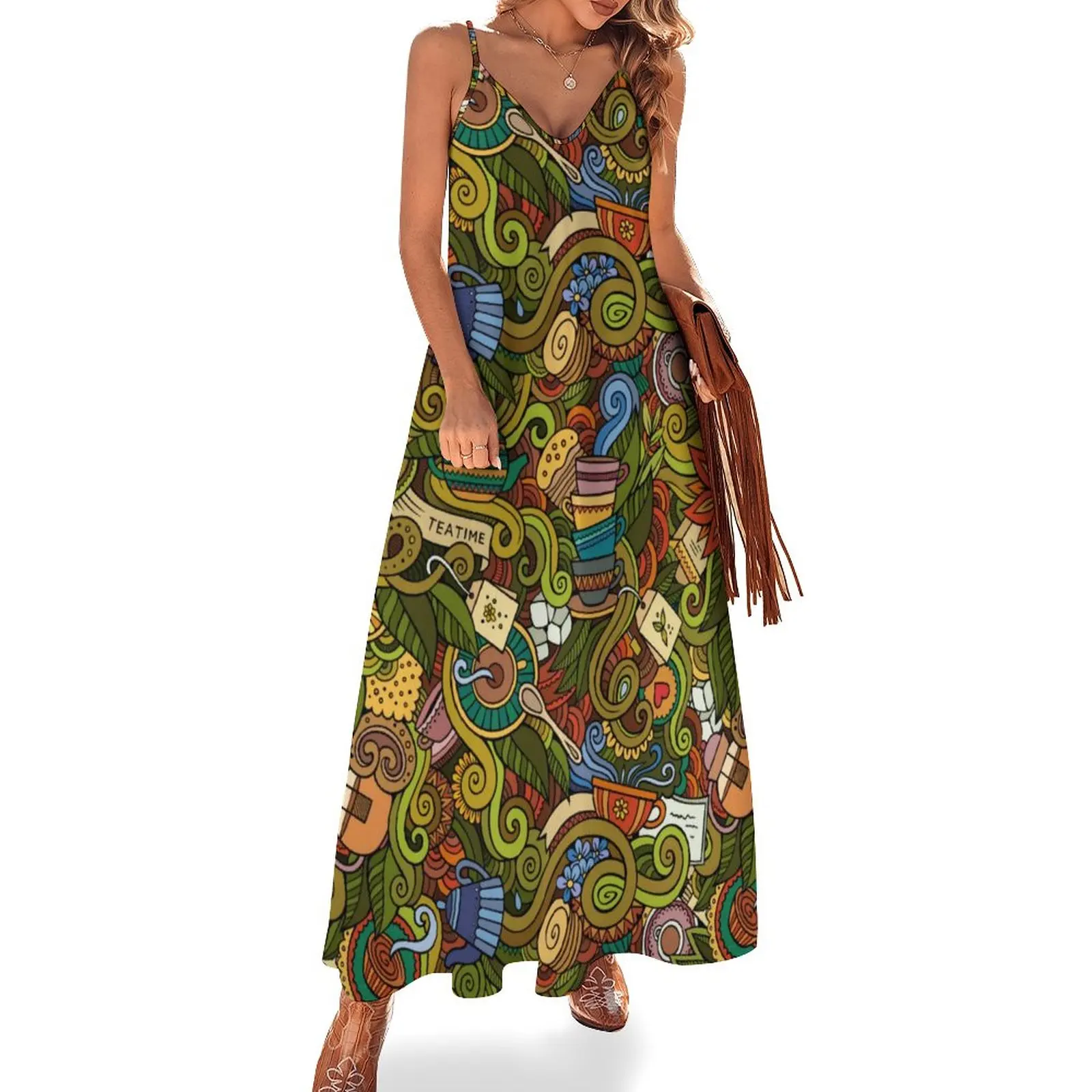 Tea Time Pop Art Dress Retro Floral Print Korean Fashion V Neck Boho Beach Long Dresses Ladies Print Kawaii Maxi Dress Big Size
Tea Time Pop Art Dress Retro Floral Print Korean Fashion V Neck Boho Beach Long Dresses Ladies Print Kawaii Maxi Dress Big Size